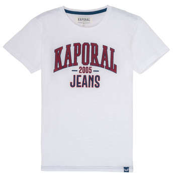 Υφασμάτινα Αγόρι T-shirt με κοντά μανίκια Kaporal ERNIE Άσπρο