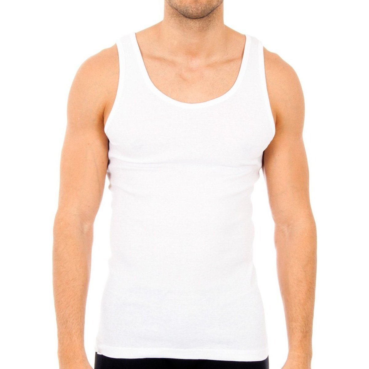 Υφασμάτινα Άνδρας Αμάνικα / T-shirts χωρίς μανίκια Abanderado 0980-BLANCO Άσπρο