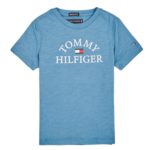 Υφασμάτινα Αγόρι T-shirt με κοντά μανίκια Tommy Hilfiger KB0KB05619 Μπλέ