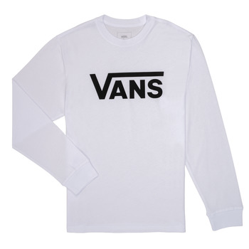 Υφασμάτινα Αγόρι Μπλουζάκια με μακριά μανίκια Vans BY VANS CLASSIC LS Άσπρο