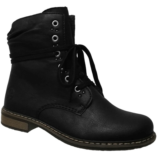 Παπούτσια Γυναίκα Μποτίνια Rieker 71218 Black