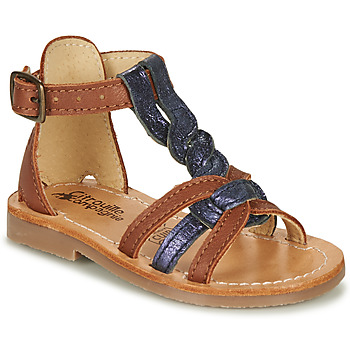 Παπούτσια Κορίτσι Σανδάλια / Πέδιλα Citrouille et Compagnie GITANOLO Marine / Camel