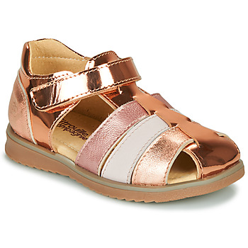 Παπούτσια Κορίτσι Σανδάλια / Πέδιλα Citrouille et Compagnie FRINOUI Bronze / Ροζ