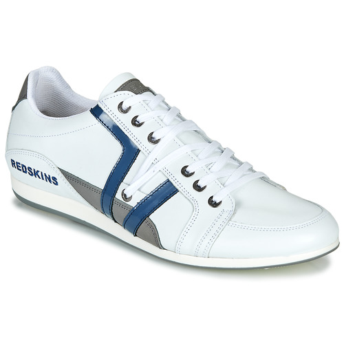 Παπούτσια Άνδρας Χαμηλά Sneakers Redskins WARREN Άσπρο / Μπλέ / Grey