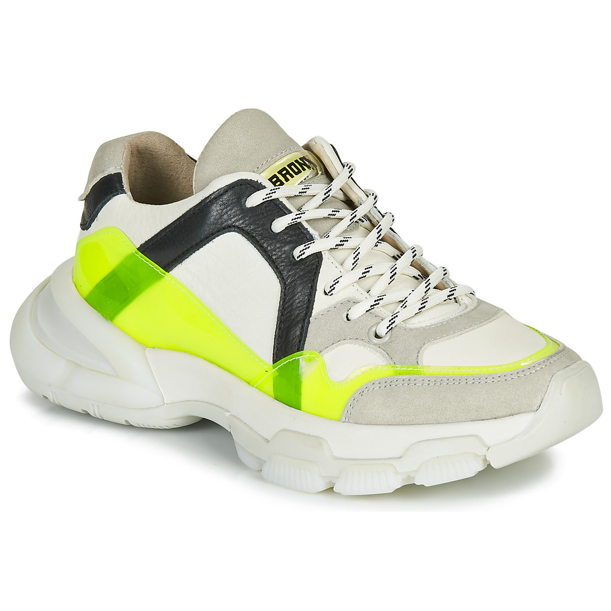 Παπούτσια Γυναίκα Χαμηλά Sneakers Bronx SEVENTY STREET Άσπρο / Yellow