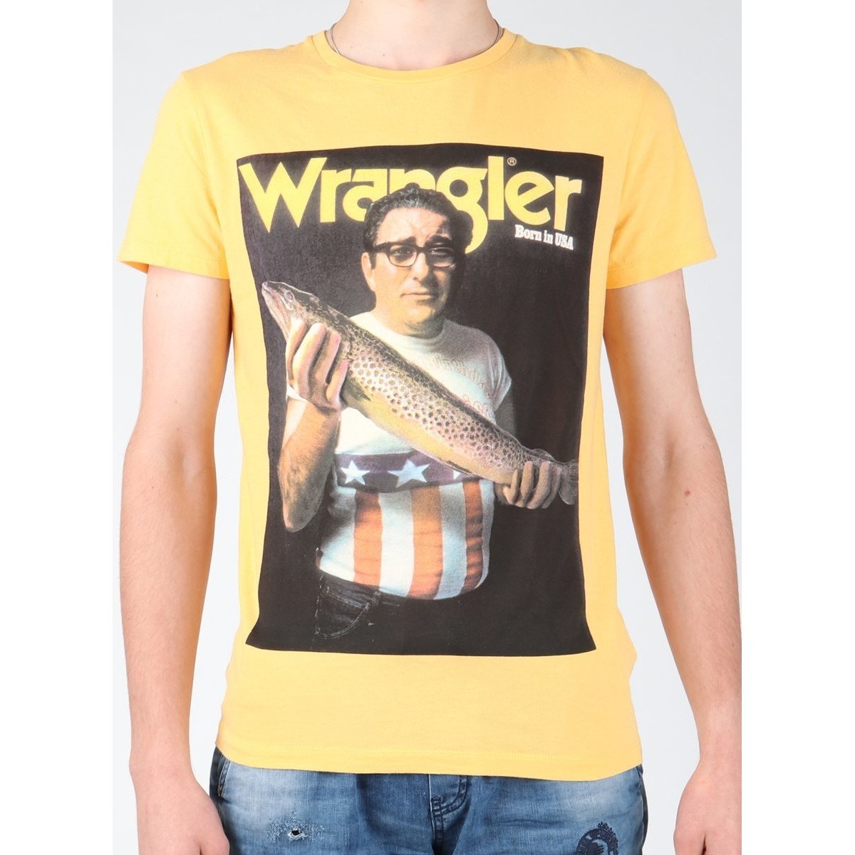 Wrangler  T-shirts & Polos Wrangler T-shirt S/S Graphic T W7931EFNG