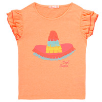 Υφασμάτινα Κορίτσι T-shirt με κοντά μανίκια Billieblush NORE Orange