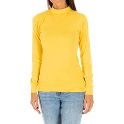 Υφασμάτινα Γυναίκα Μπλουζάκια με μακριά μανίκια Kisses And Love 1625-M-AMARILLO Yellow