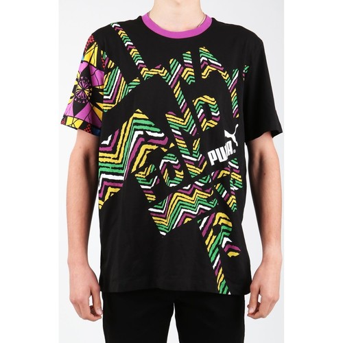 Υφασμάτινα Άνδρας T-shirts & Μπλούζες Puma Text Me Tee 554738-01 Multicolour