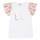 Υφασμάτινα Κορίτσι T-shirt με κοντά μανίκια Lili Gaufrette NOLELI Άσπρο