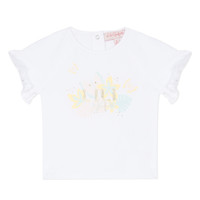 Υφασμάτινα Κορίτσι T-shirt με κοντά μανίκια Lili Gaufrette KERINI Άσπρο