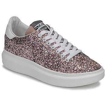 Παπούτσια Γυναίκα Χαμηλά Sneakers Meline GEYSI Glitter / Ροζ