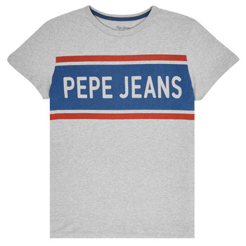 Υφασμάτινα Αγόρι T-shirt με κοντά μανίκια Pepe jeans TALTON Grey