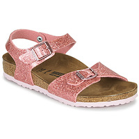 Παπούτσια Κορίτσι Σανδάλια / Πέδιλα Birkenstock RIO PLAIN Cosmic / Sparkle / Old / Ροζ