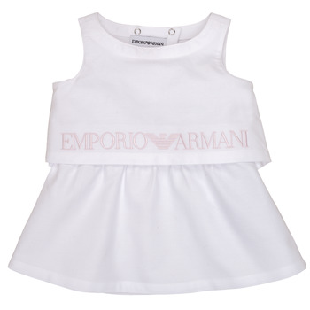 Υφασμάτινα Κορίτσι Κοντά Φορέματα Emporio Armani Alberic Άσπρο