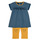 Υφασμάτινα Κορίτσι Κοντά Φορέματα Noukie's AYOUB Μπλέ / Yellow