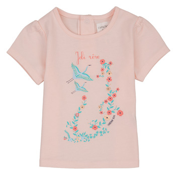Υφασμάτινα Κορίτσι T-shirt με κοντά μανίκια Carrément Beau NOLAN Ροζ