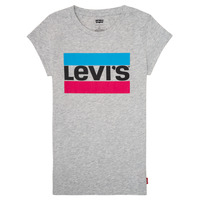 Υφασμάτινα Κορίτσι T-shirt με κοντά μανίκια Levi's SPORTSWEAR LOGO TEE Grey