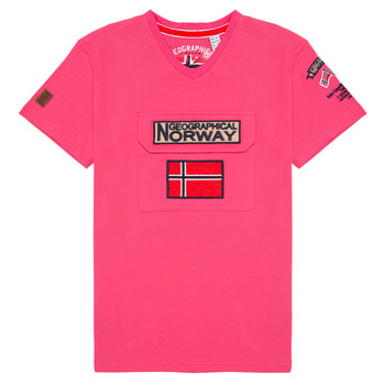 Υφασμάτινα Αγόρι T-shirt με κοντά μανίκια Geographical Norway JIRI Ροζ