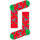 Εσώρουχα Άνδρας Κάλτσες Happy socks Christmas cracker holly gift box Multicolour