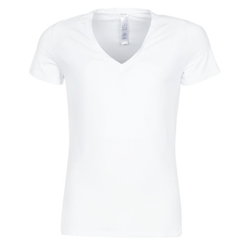 Υφασμάτινα Άνδρας T-shirt με κοντά μανίκια Hom SUP' COTTON TSHIRT COL V PROFOND Άσπρο