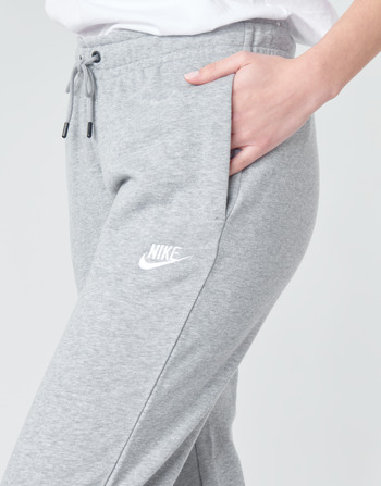 Nike W NSW ESSNTL PANT REG FLC Grey / Άσπρο