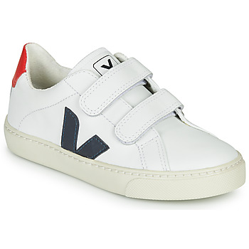 Παπούτσια Παιδί Χαμηλά Sneakers Veja SMALL-ESPLAR-VELCRO Άσπρο / Μπλέ / Red