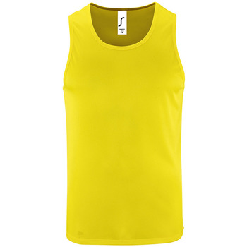 Υφασμάτινα Άνδρας Αμάνικα / T-shirts χωρίς μανίκια Sols SPORT TT MEN Yellow