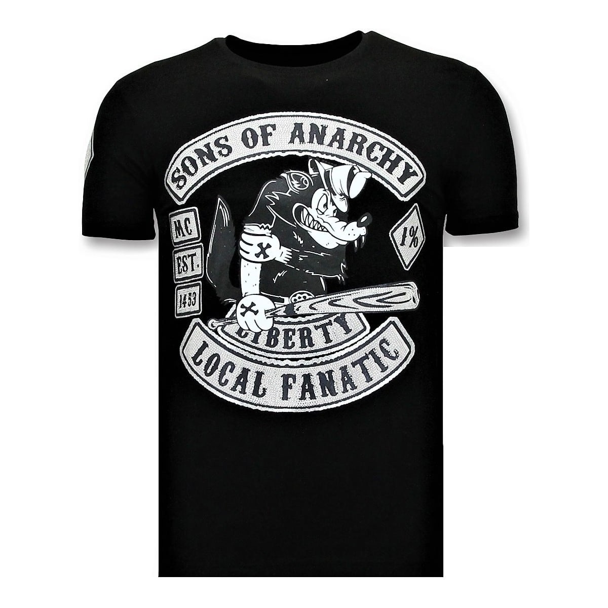 Υφασμάτινα Άνδρας T-shirt με κοντά μανίκια Local Fanatic 106310310 Black