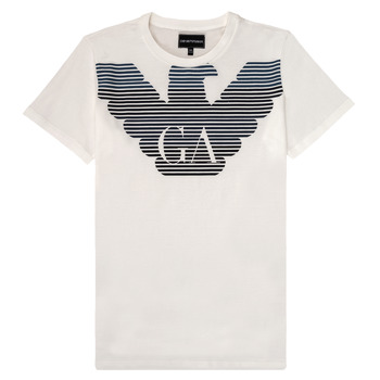 Υφασμάτινα Αγόρι T-shirt με κοντά μανίκια Emporio Armani 6H4TQ7-1J00Z-0101 Άσπρο