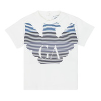 Υφασμάτινα Αγόρι T-shirt με κοντά μανίκια Emporio Armani 6HHTQ7-1J00Z-0101 Άσπρο
