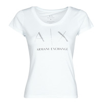 Υφασμάτινα Γυναίκα T-shirt με κοντά μανίκια Armani Exchange 8NYT83 Άσπρο