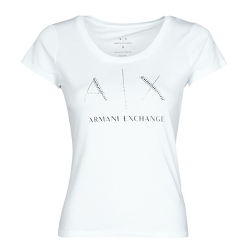Υφασμάτινα Γυναίκα T-shirt με κοντά μανίκια Armani Exchange 8NYT83 Άσπρο