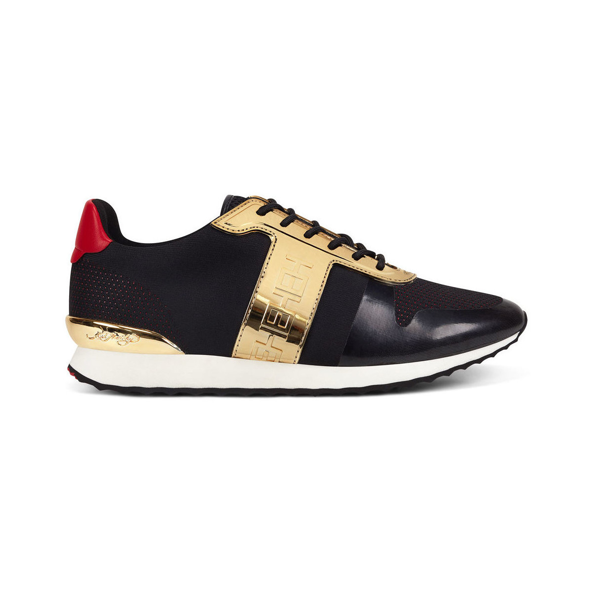 Παπούτσια Άνδρας Sneakers Ed Hardy Mono runner-metallic black/gold Black