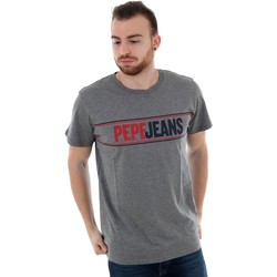 Υφασμάτινα Άνδρας T-shirt με κοντά μανίκια Pepe jeans PM506757 KELIAN - 933 GREY MARL Gris
