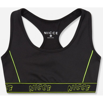 Υφασμάτινα Γυναίκα Αμάνικα / T-shirts χωρίς μανίκια Nicce London Carbon racerback bra Black