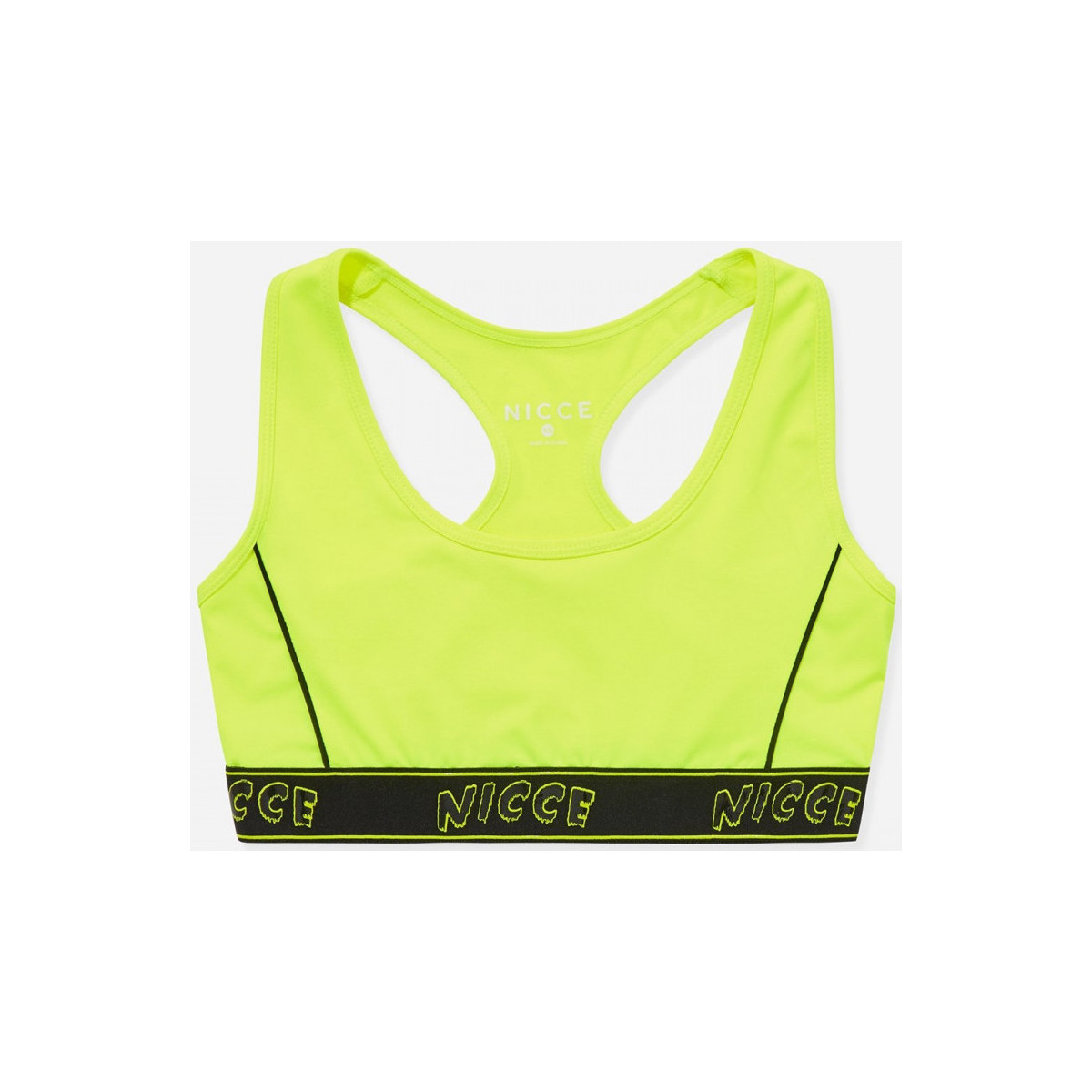 Υφασμάτινα Γυναίκα Αμάνικα / T-shirts χωρίς μανίκια Nicce London Carbon racerback bra Yellow
