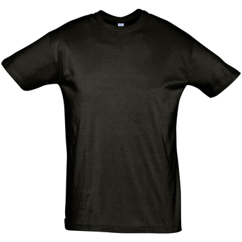 Υφασμάτινα Άνδρας T-shirt με κοντά μανίκια Sols REGENT COLORS MEN Negro