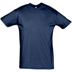 Υφασμάτινα Άνδρας T-shirt με κοντά μανίκια Sols REGENT COLORS MEN Azul