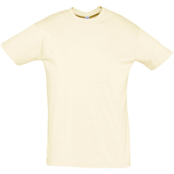 Υφασμάτινα Άνδρας T-shirt με κοντά μανίκια Sols REGENT COLORS MEN Beige