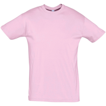 Υφασμάτινα Άνδρας T-shirt με κοντά μανίκια Sols REGENT COLORS MEN Rosa
