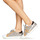 Παπούτσια Γυναίκα Χαμηλά Sneakers Meline IN1344 Άσπρο / Beige / Gold