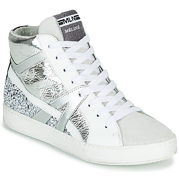 Παπούτσια Γυναίκα Ψηλά Sneakers Meline IN1363 Άσπρο / Argenté