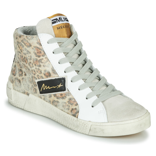 Παπούτσια Γυναίκα Ψηλά Sneakers Meline NK5050 Beige / Leopard