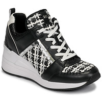 Παπούτσια Γυναίκα Χαμηλά Sneakers MICHAEL Michael Kors GEORGIE TRAINER Black / Άσπρο