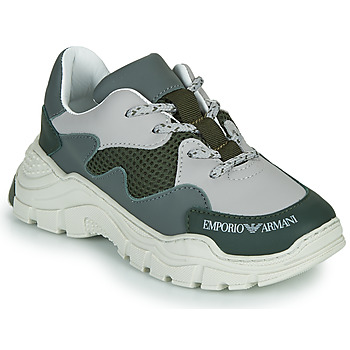 Παπούτσια Παιδί Χαμηλά Sneakers Emporio Armani XYX008-XOI34 Green / Grey
