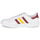 Παπούτσια Χαμηλά Sneakers adidas Originals TEAM COURT Άσπρο / Bordeaux / Yellow