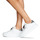 Παπούτσια Γυναίκα Χαμηλά Sneakers Karl Lagerfeld KAPRI IKONIC TWIN LO LACE Ασπρό / Lthr / Ασημι