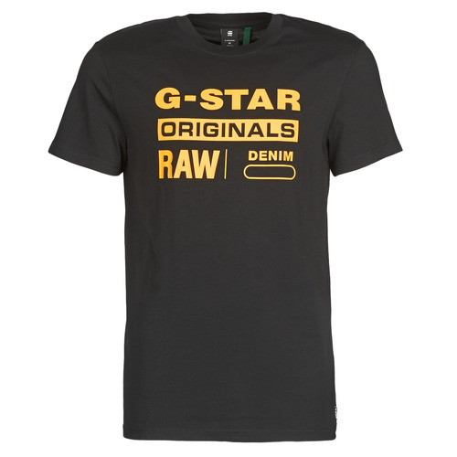 Υφασμάτινα Άνδρας T-shirt με κοντά μανίκια G-Star Raw COMPACT JERSEY O Black
