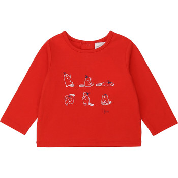 Υφασμάτινα Κορίτσι Μπλουζάκια με μακριά μανίκια Carrément Beau Y95252 Red